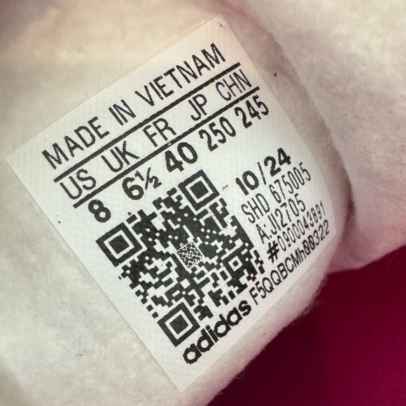 NWT Addias Gazelle Bold Pink and Lime Green Accents Women’s size 8 - Picture 10 of 16